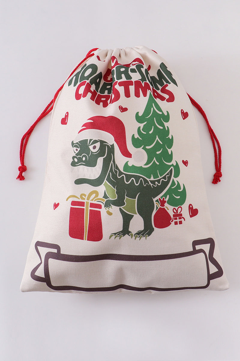 Canvas christmas gift bag