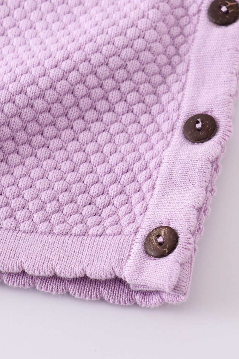 Lilac buttons sweater-baby