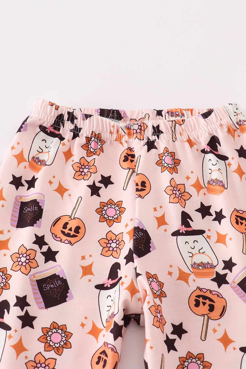 Happy halloween girl pajamas set